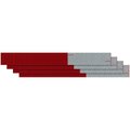 Peterson Manufacturing Light Reflective 18 Length x 2 Width Strips Red White 465-4K